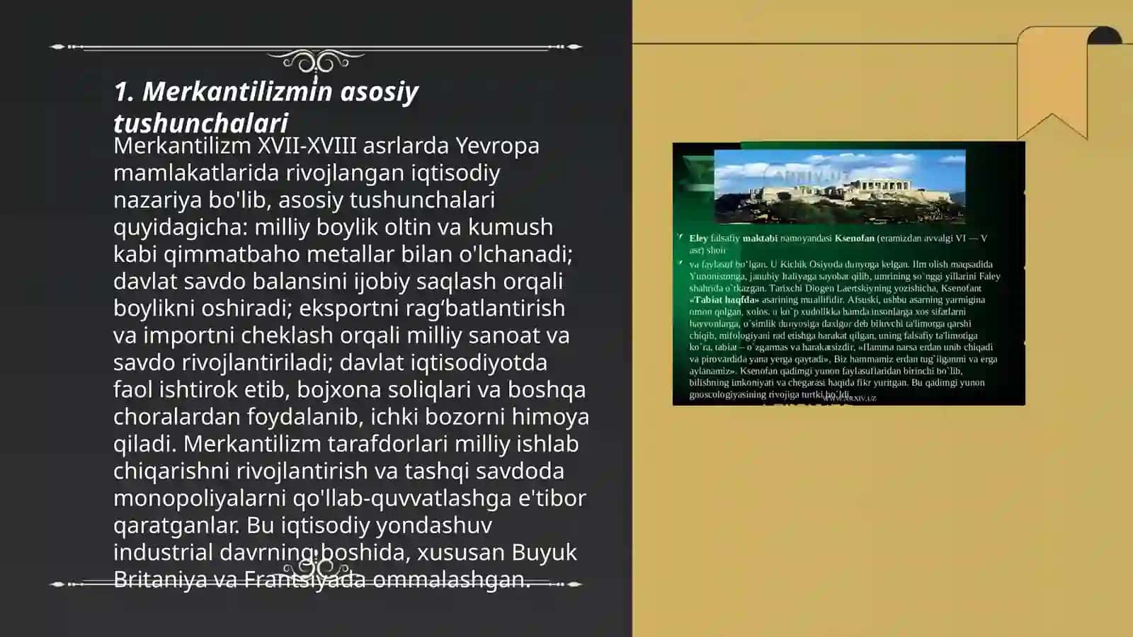 Merkantilistlarning iqtisodiy g'oyalari 3