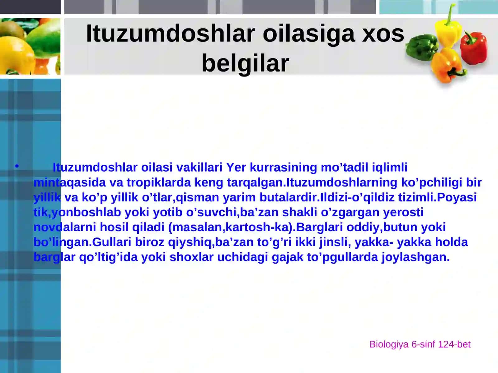 Ituzumdoshlar oilasimavzusida tayyorlagan slayd 3