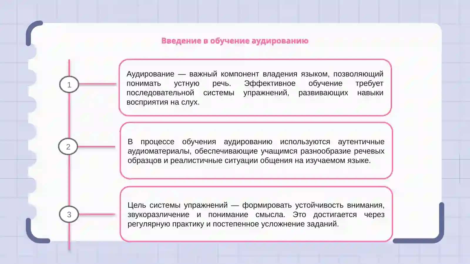 Система упражнений по обучению аудированию 3