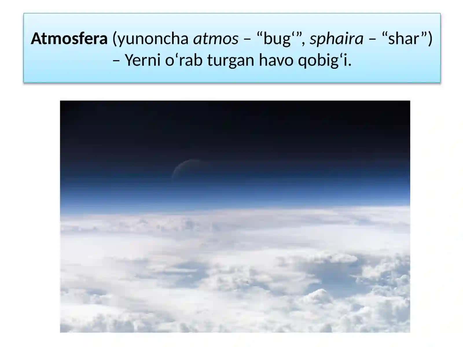 ATMOSFERANING TUZILISHI 3