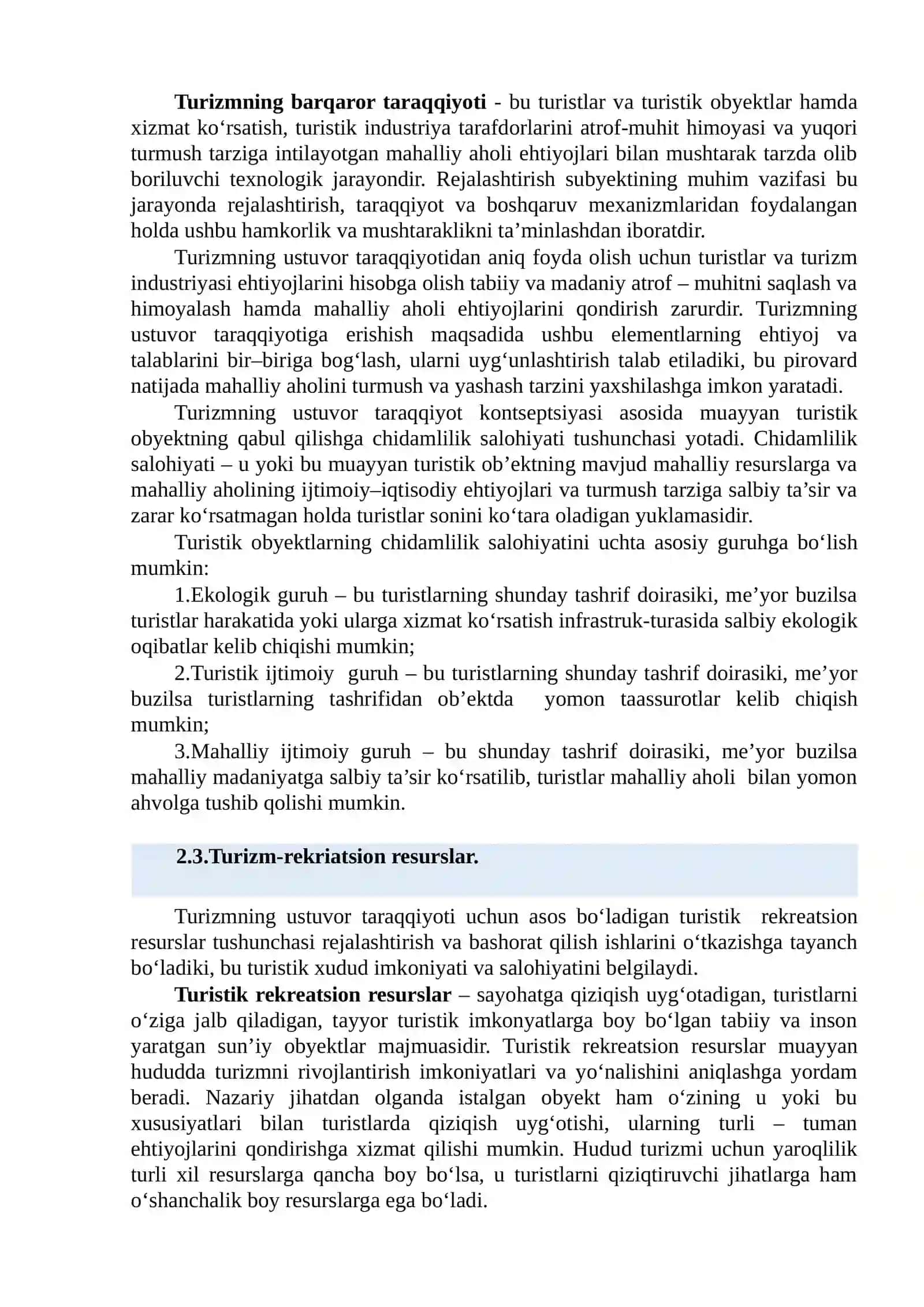 TURIZMNI REJALASHTIRISHNING TAMOYILLARI 3