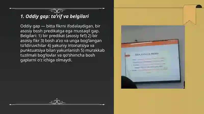 Oddiy va murakkab guruxlaw mavzusida slayd kerak 3