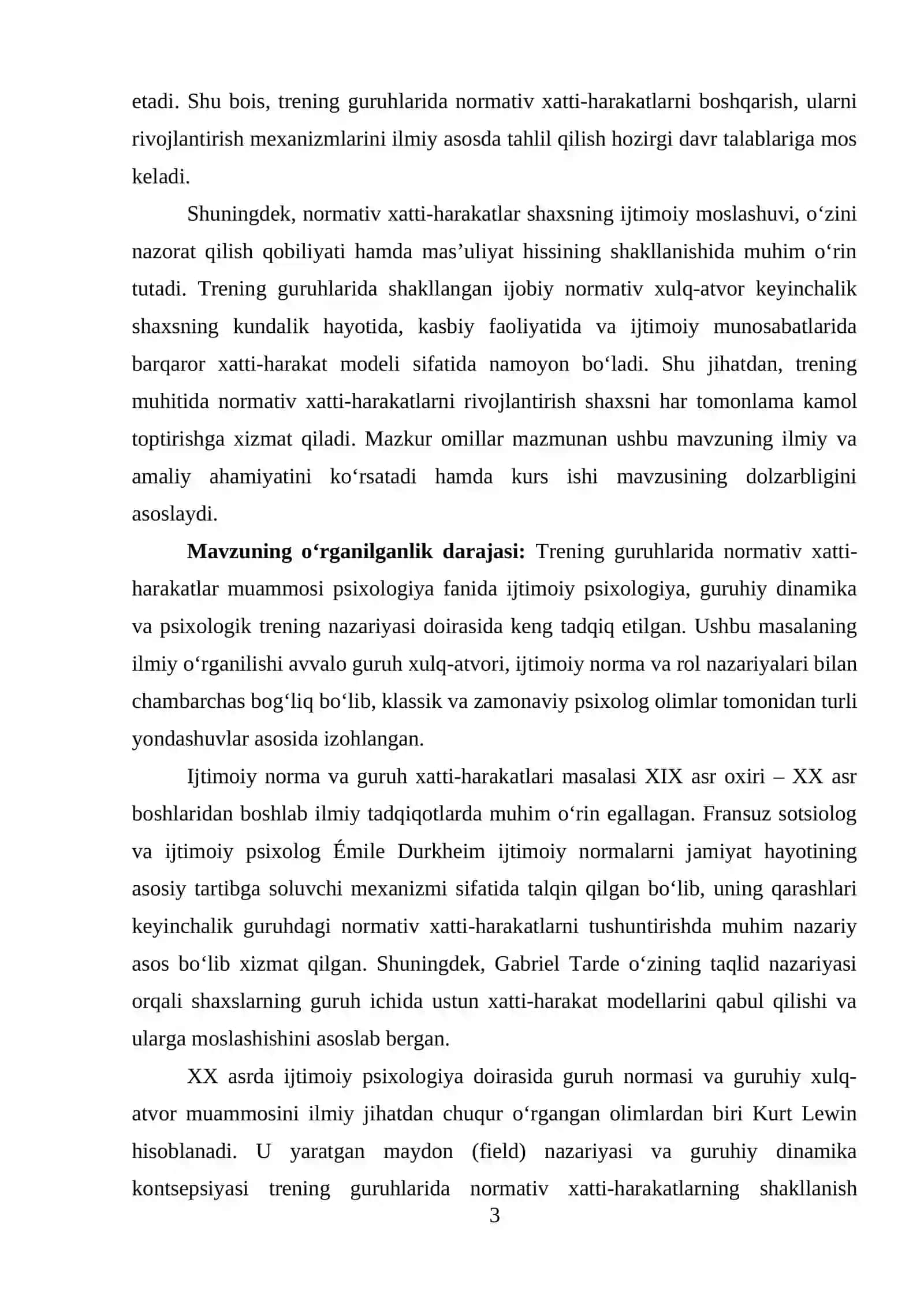 Normativ xatti-harakatlanishning psixologik va pedagogik asoslari 3