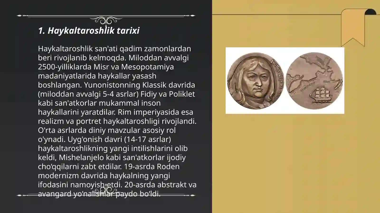 Haykaltaroshlik, grafika sanʼati 3