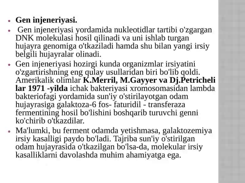 UMUMIY GENETIKA: irsiyatvaoz'garuvchanlikqonuniyatlari 3