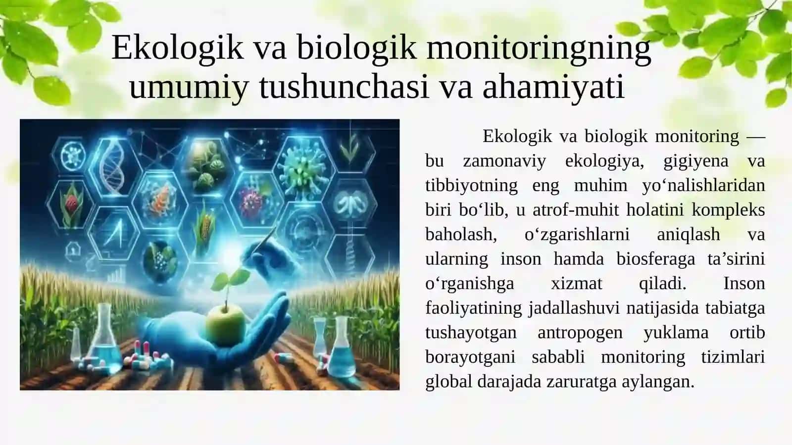 Ekologik va biologik monitoring haqida tushuncha 3