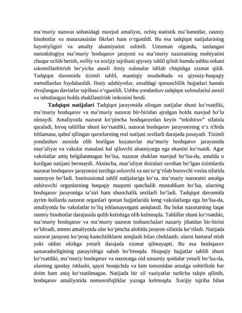 Ma’muriy boshqaruv jarayoni va ma’muriy nazorat 3