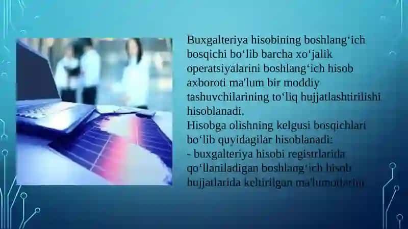 Buxgalteriyahisobining informatsion texnologiyalarga asoslangan shakli 3