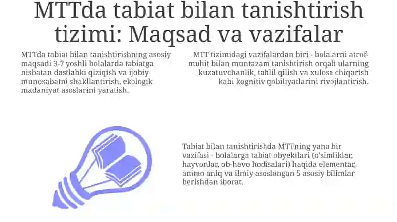 MTT da tabiat bilan tanishtirishga doir ishlar tizimi 3