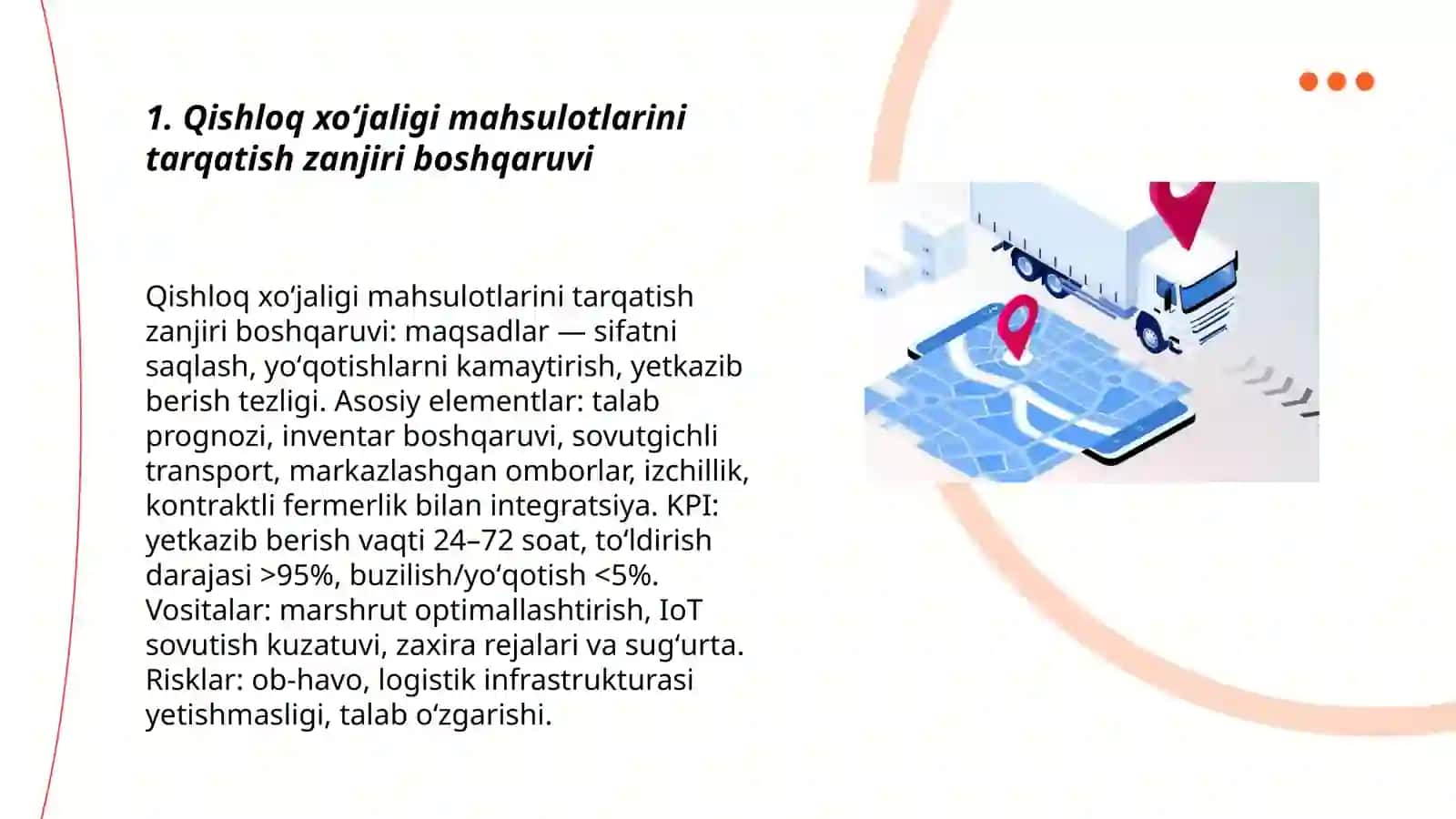 Qishloq xoʻjaligida taqsimlash logistikasi 3