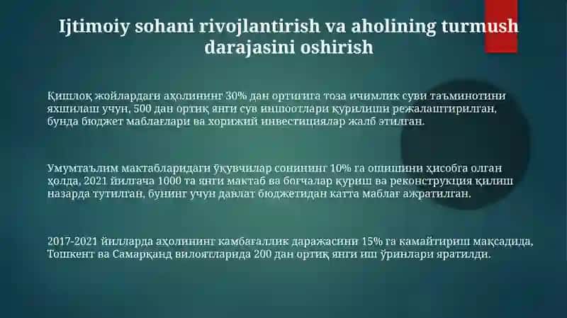 O‘zbekiston Respublikasining rivojlantirish yo‘nalishlari 3