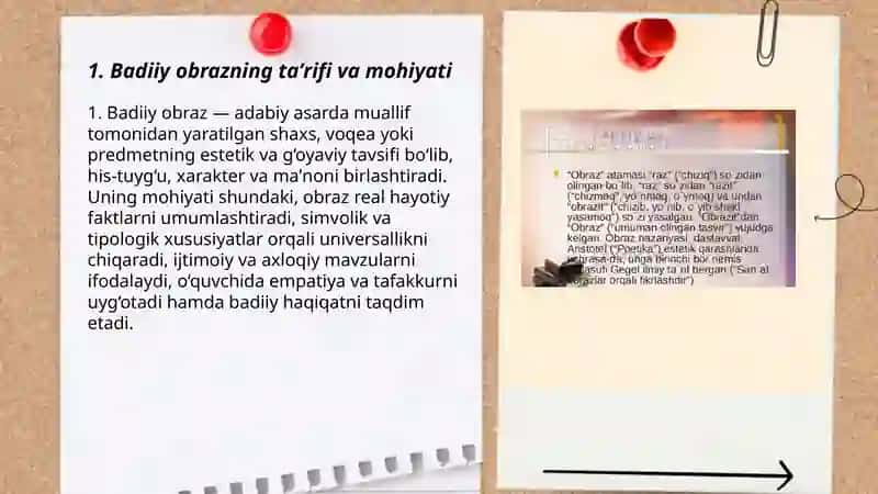 Badiiy obraz va obrazlilik 3