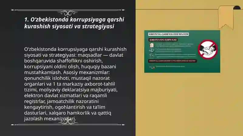 Oʻzbekistonda korrupsiyaga qarshi kurash mexanizmlari 3