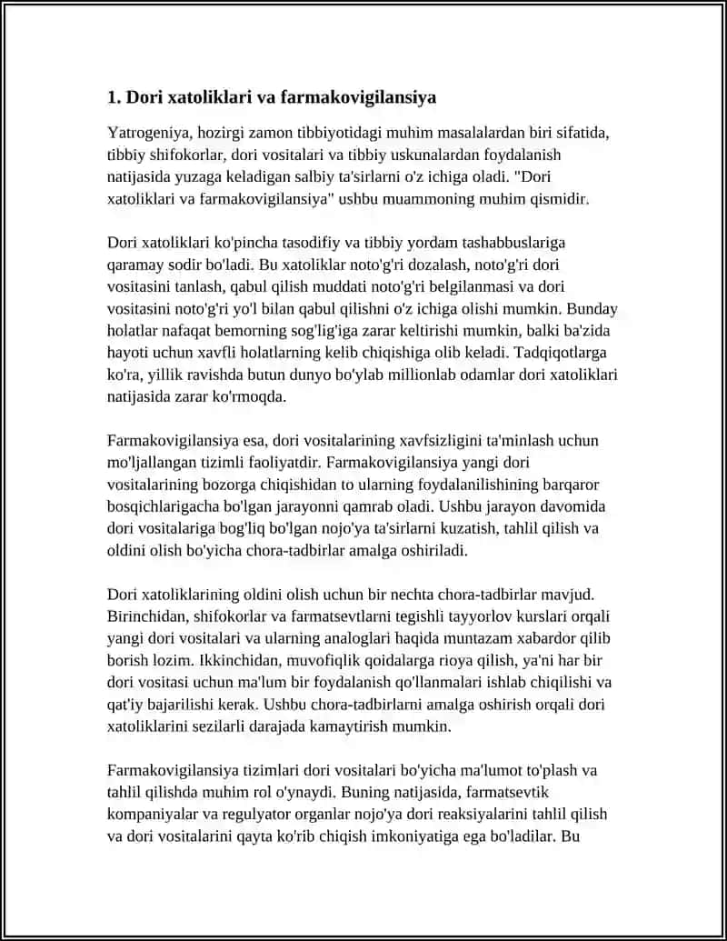 HOZIRGI ZAMON TIBBIYOTIDA YATROGENIYA MUAMMOLARI 3