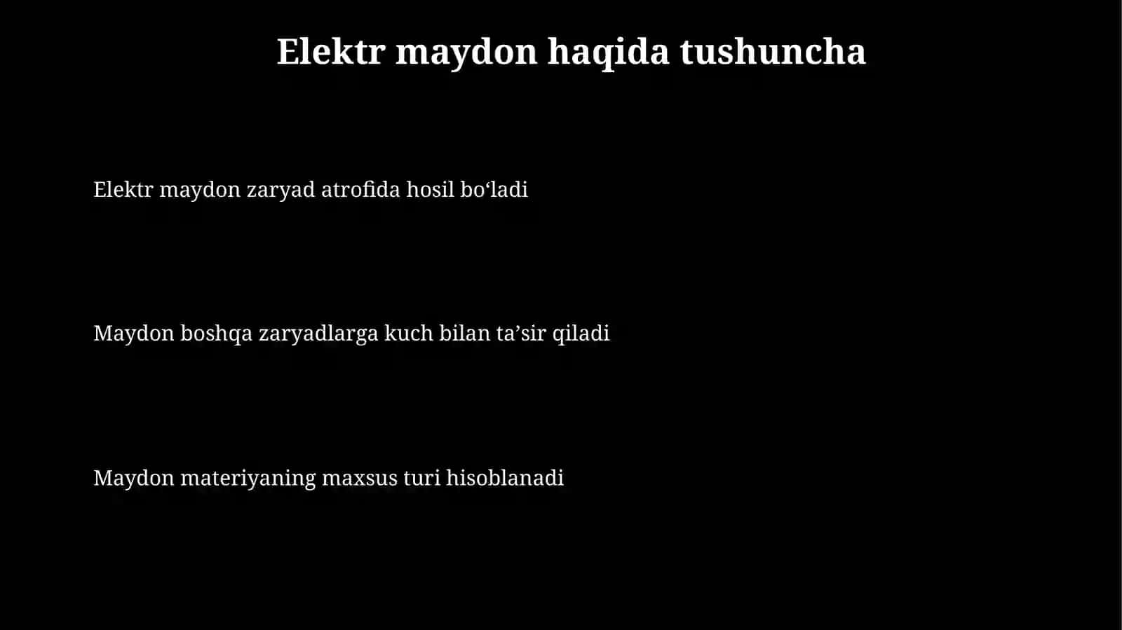 Elektr maydon kuchlanganligi 3