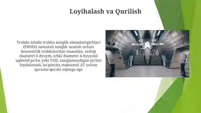 Trubka ichida trubka issiqlik almashtirgichlari (PIPHX) 3
