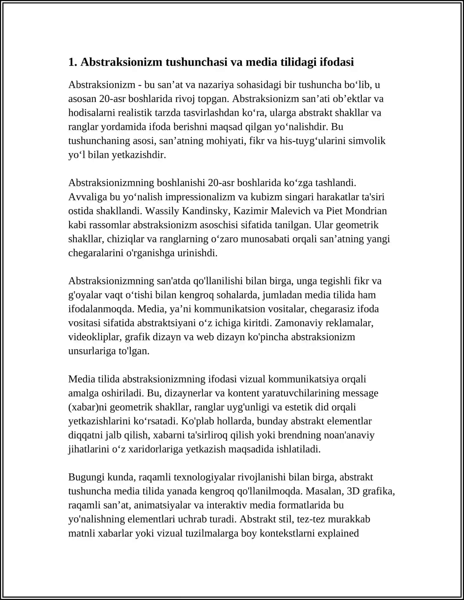 MEDIA TILI VA USLUBIDA ABSTRAKSIONIZM 3