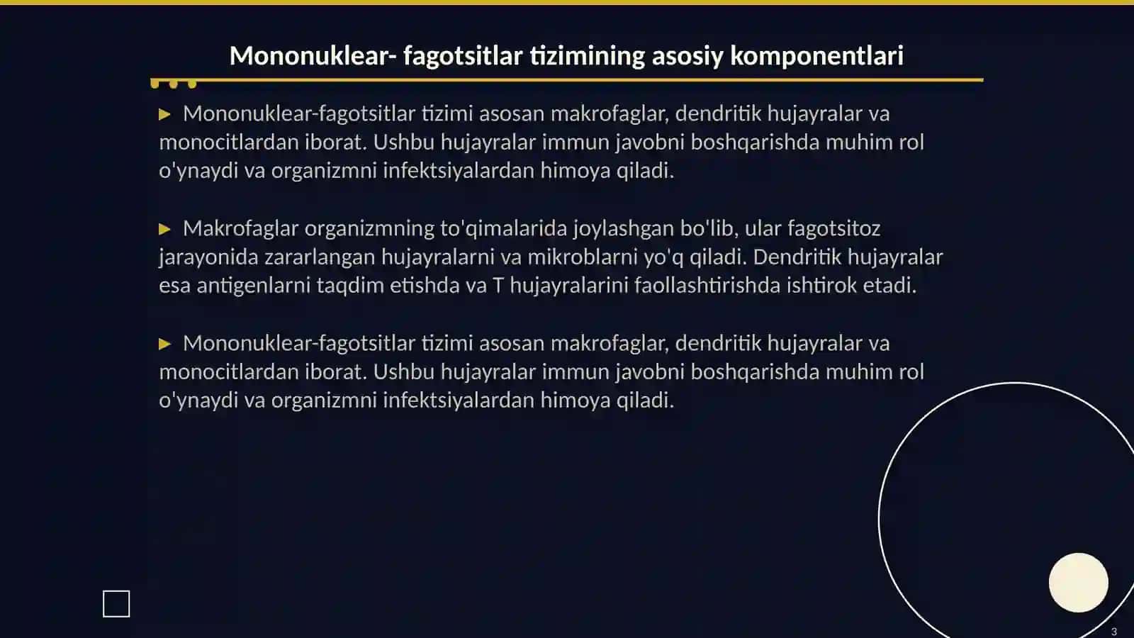 Mononuklear- fagotsitlar tizimi. Tarkibi,funksional ahamiyati. Gistomoslik bosh kompleksi va antigen taqdim qilish 3