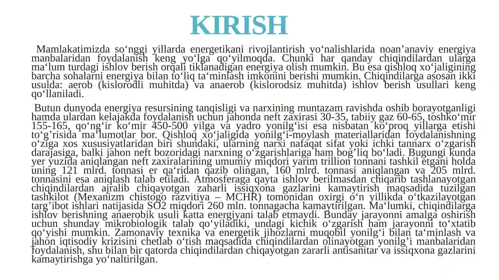 Alkogolli va alkogolsiz ichimlikishlab chiqarish korxonalari qoldiq mahsulotlari utilizatsiyasi va ikkilamchi mahsulotlar olish 3