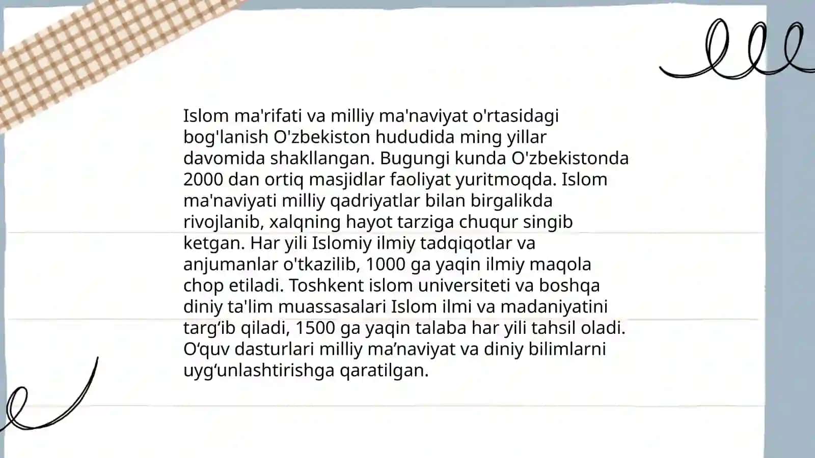 Islom mintaqa madaniyati doirasida milliy ma’naviyatimiz takomili 3