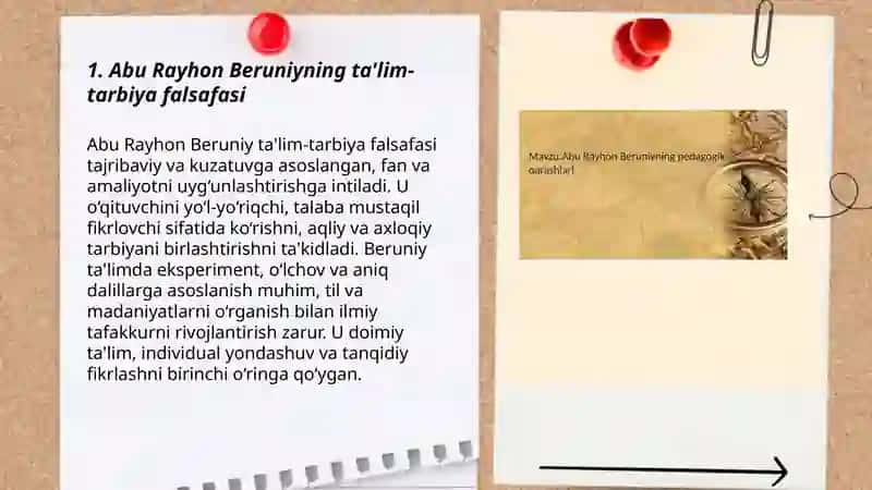 Abu Rayhon Beruniyning pedagogik qarashlari 3