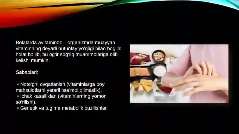 Bolalarda avitaminoz va gipovitaminozlar 3
