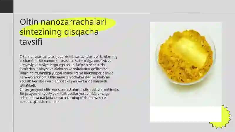 Oltin nanozarrachalari 3