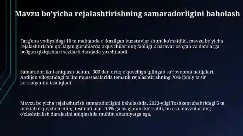 Talim jarayonini mavzuli rejalashtirish 3
