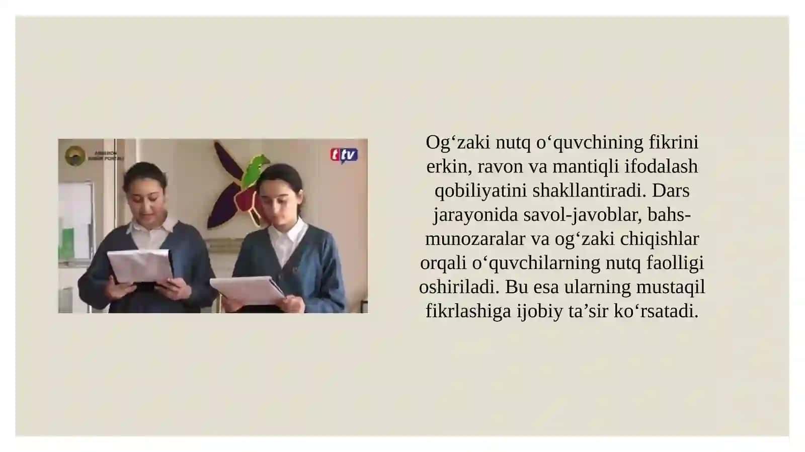 O’quvchilarning og’zaki va o’qimoqi nutq ko’nikmalarini shakllantirishga oid tadqiqotlar 3