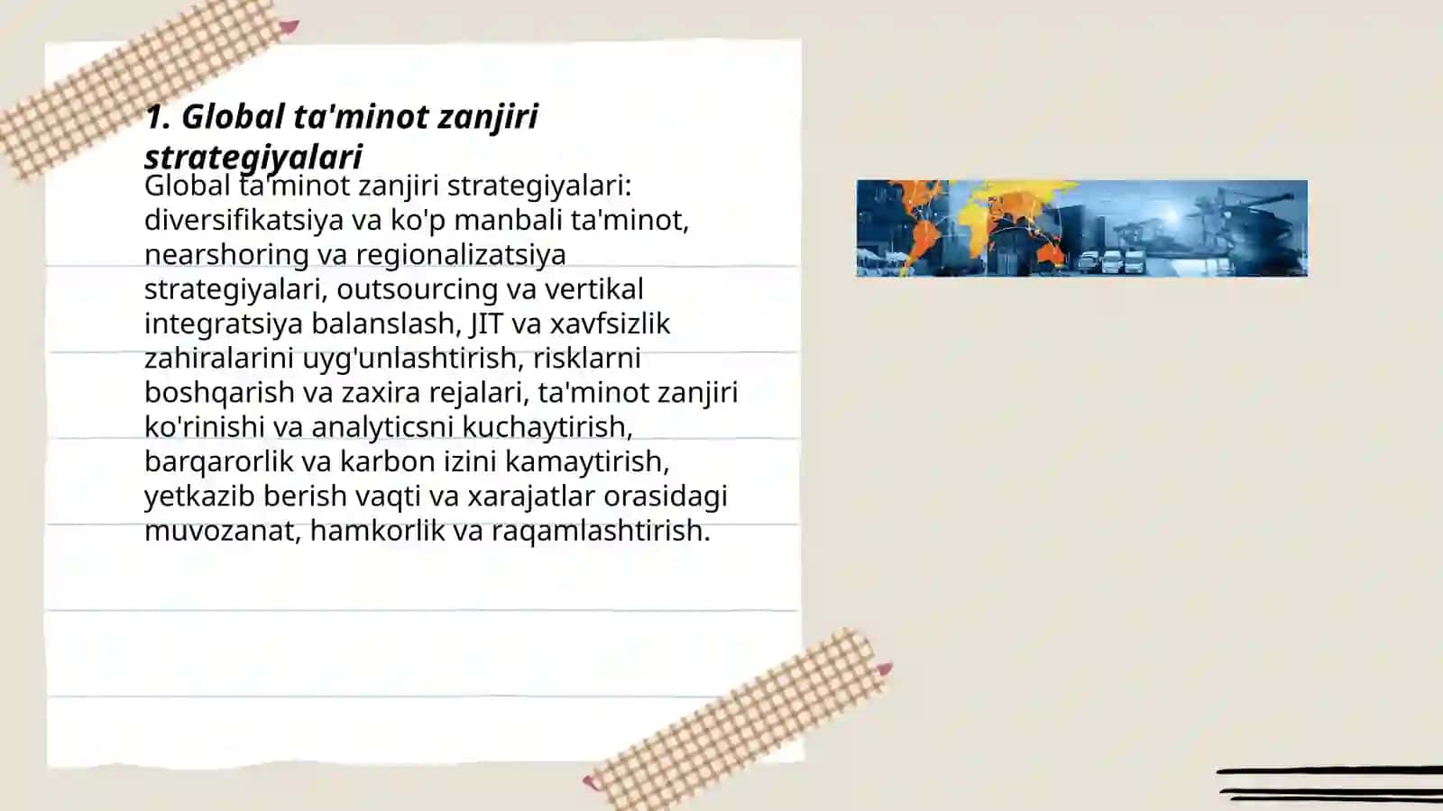 Global ta'minot zanjiri strategiyalari 3