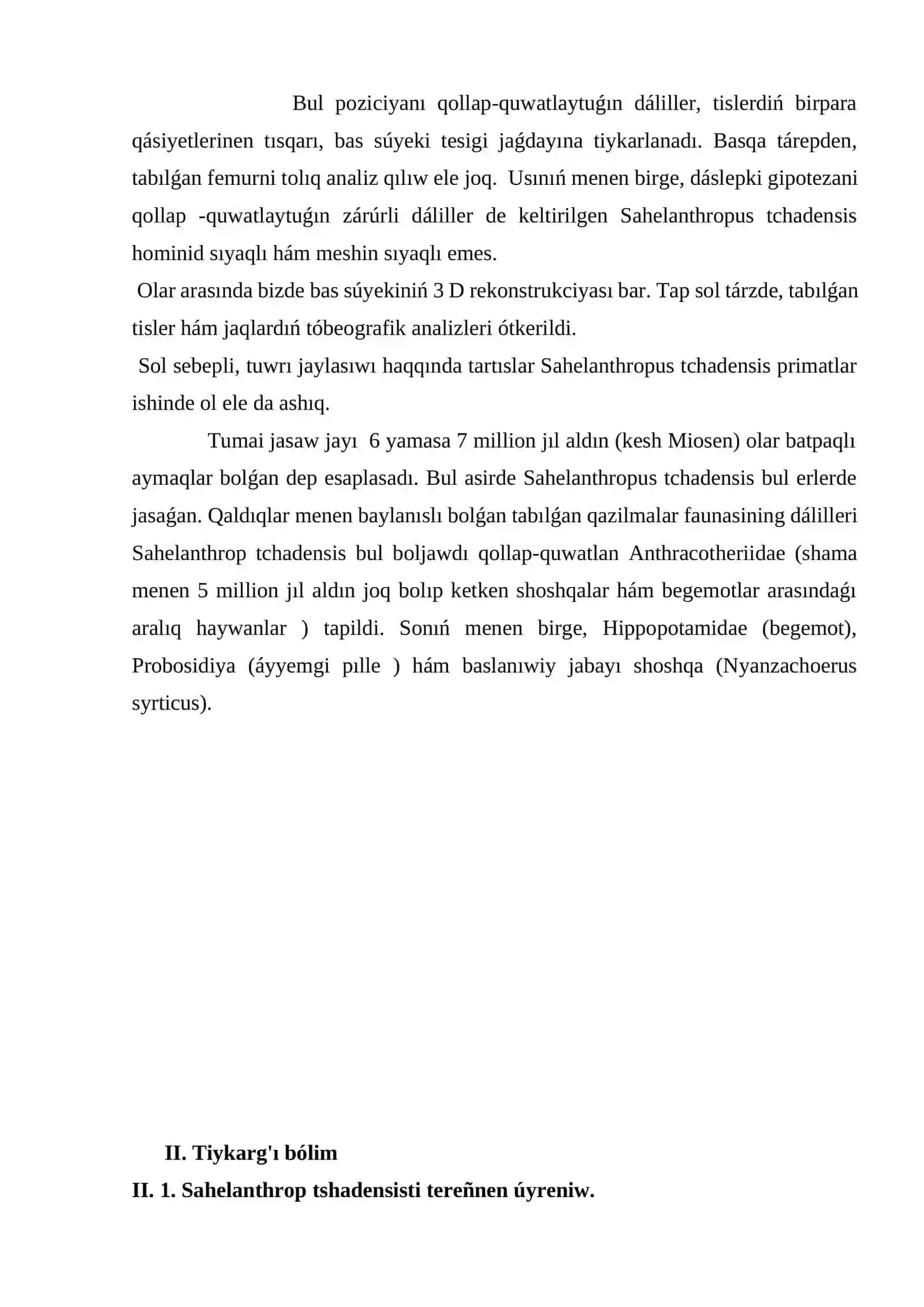 Sahelanthrop tshadensis adamniñ dáslepki ata-babaları 3