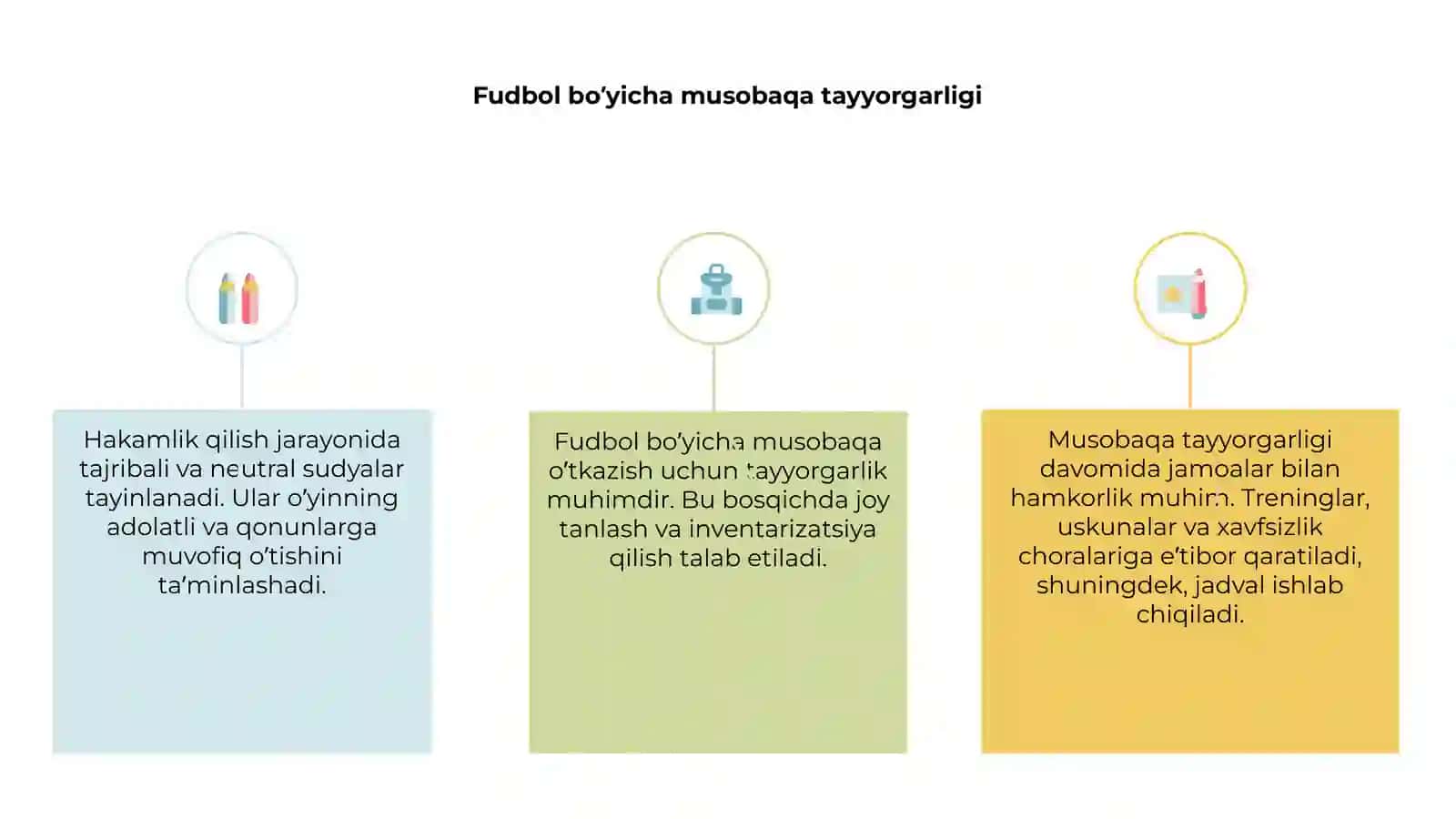 Fudbol bo’yicha musobaqa o’tkazish va hakamlik qilish 3