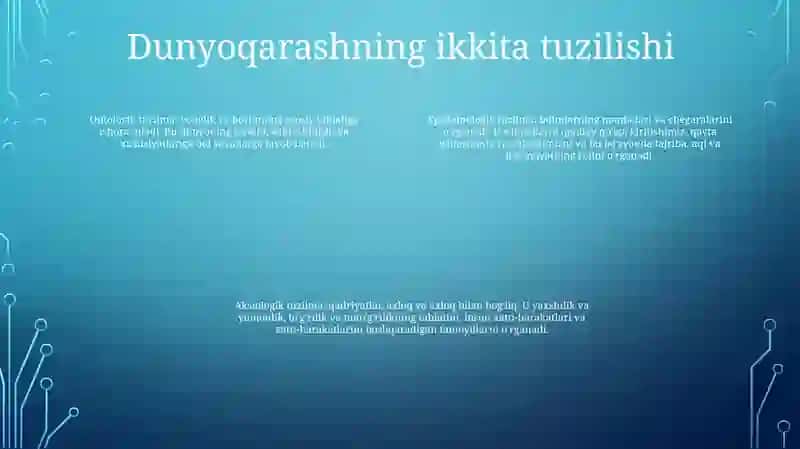 Dunyoqarashning Mohiyati, Tuzilishi Va Asosiy Funksiyasi 3