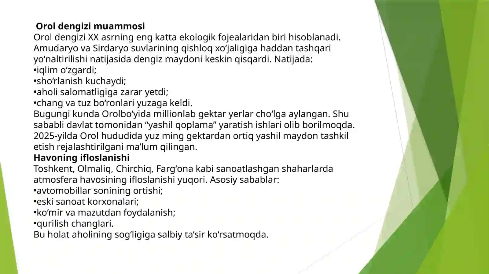 O'zbekistonda tabiatni muhofazagilish amaliyoti: yutuq va kamchiliklar 3