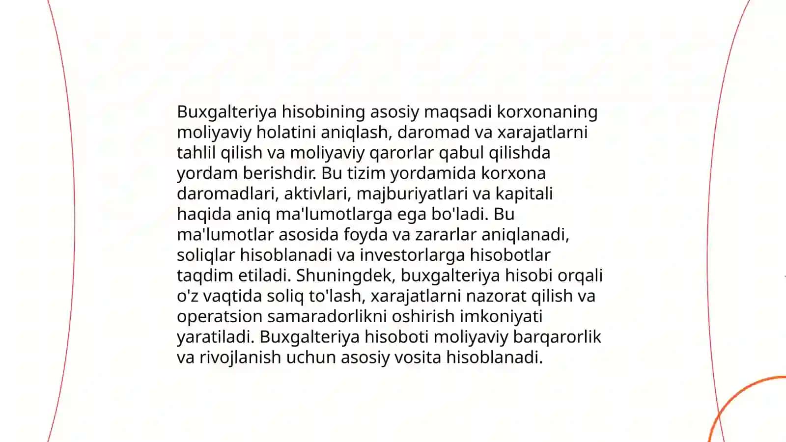 Buxgalteriya hisobining qanday obektlari mavjud 3