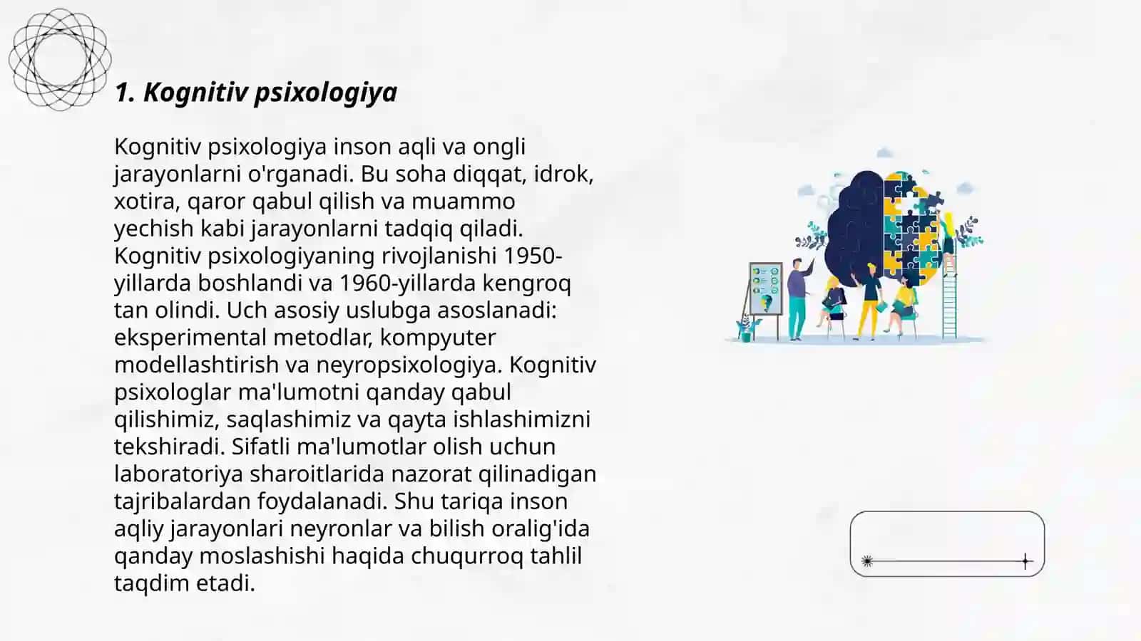 Hozirgi zamon psixologiyasining tarmoqlari 3