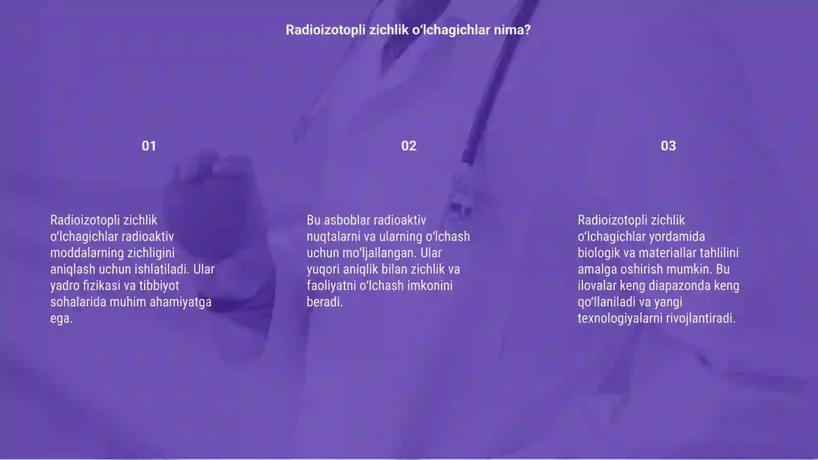 Radioizotopli zichlik oʻlchagichlar haqida 3