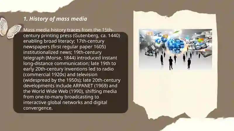 Mass media history 3