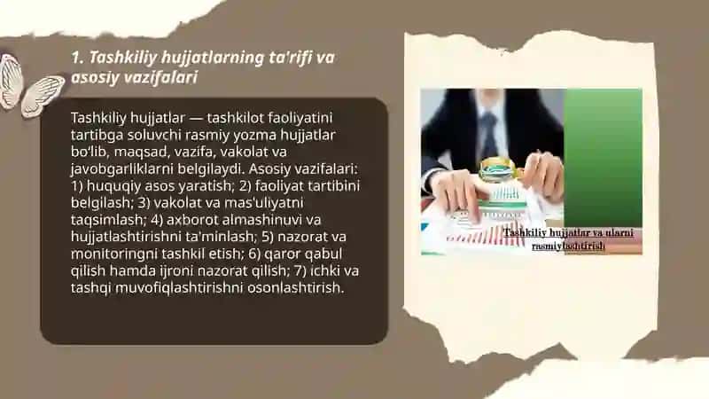 Tashkiliy hujjatlarning turlari va xususiyatlari 3