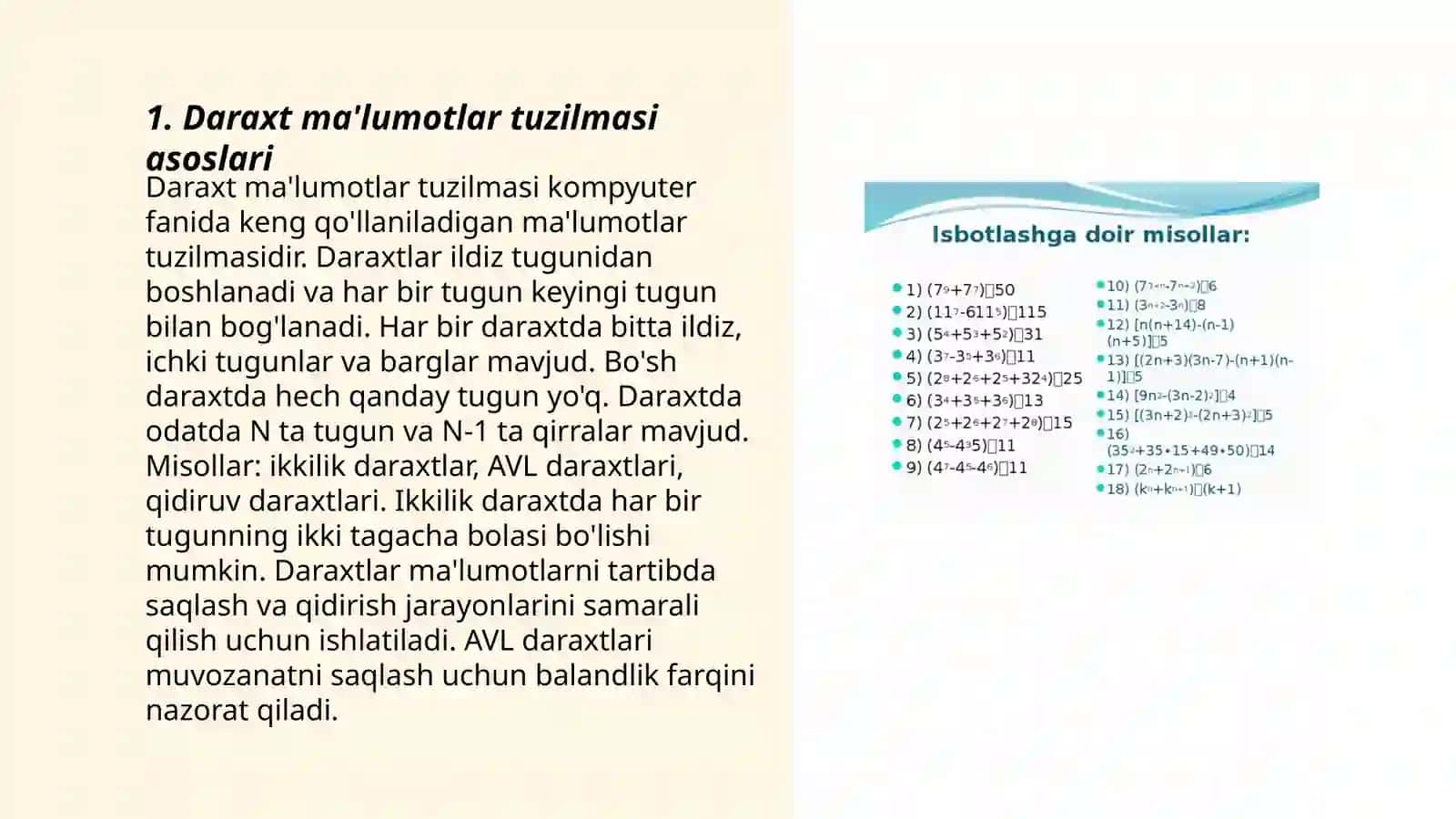 Daraxt ma'lumotlar tuzilmasi asoslari 3