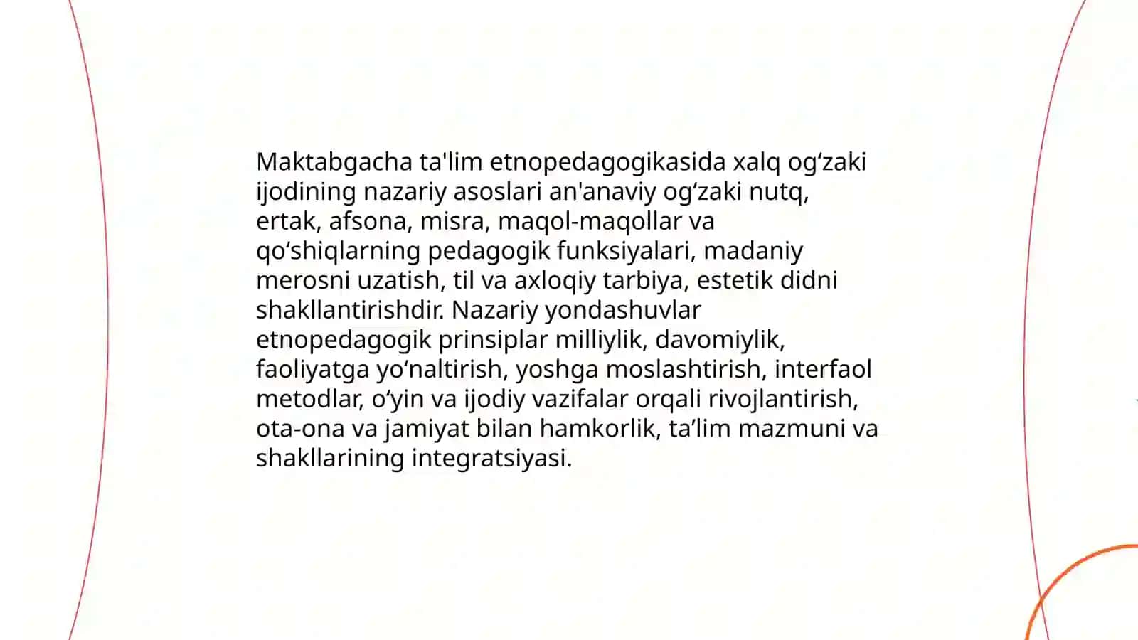 Maktabgacha ta'lim etnopedagogikasida xalq ogʻzaki ijoding oʻrni 3