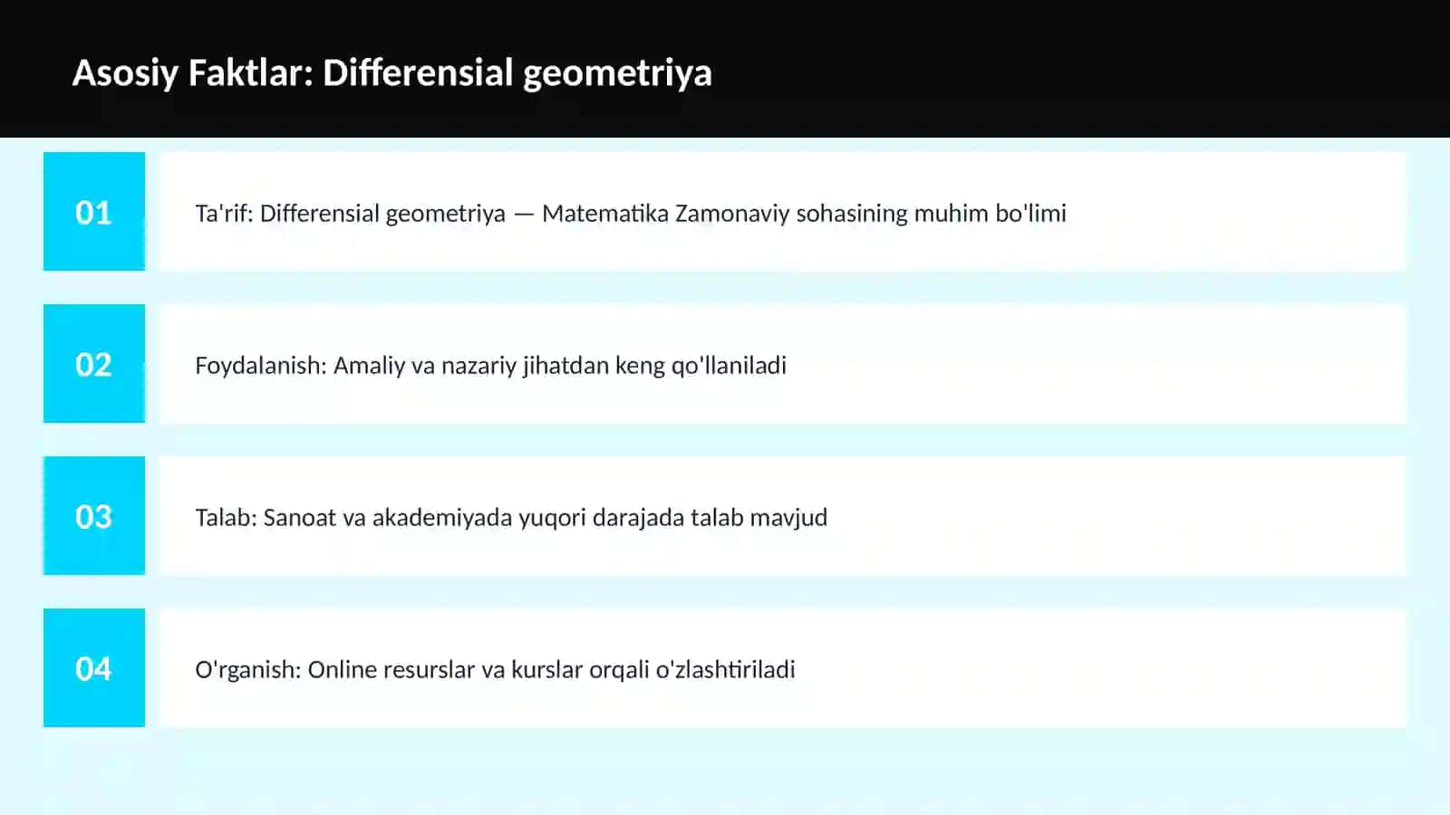 FAN | MATEMATIKA ZAMONAVIY 3