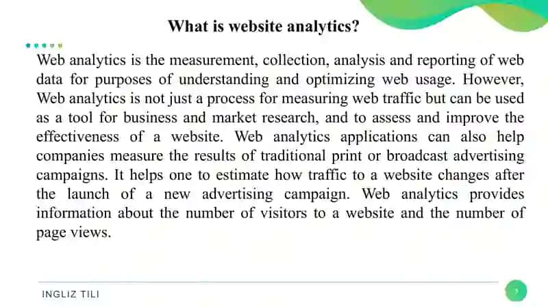 Website analytics 3