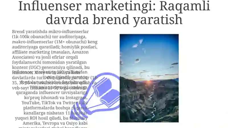 Influenser marketingi: Raqamli davrda brend yaratish 3
