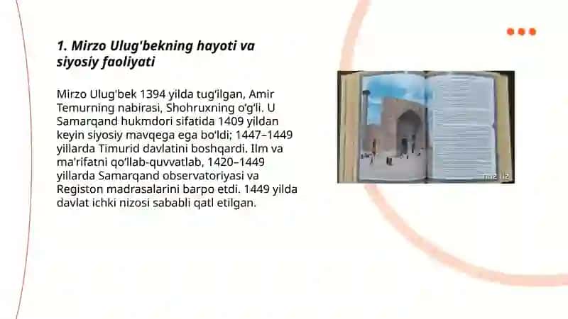 Mirzo Ulug'bekning hayoti va siyosiy faoliyati 3