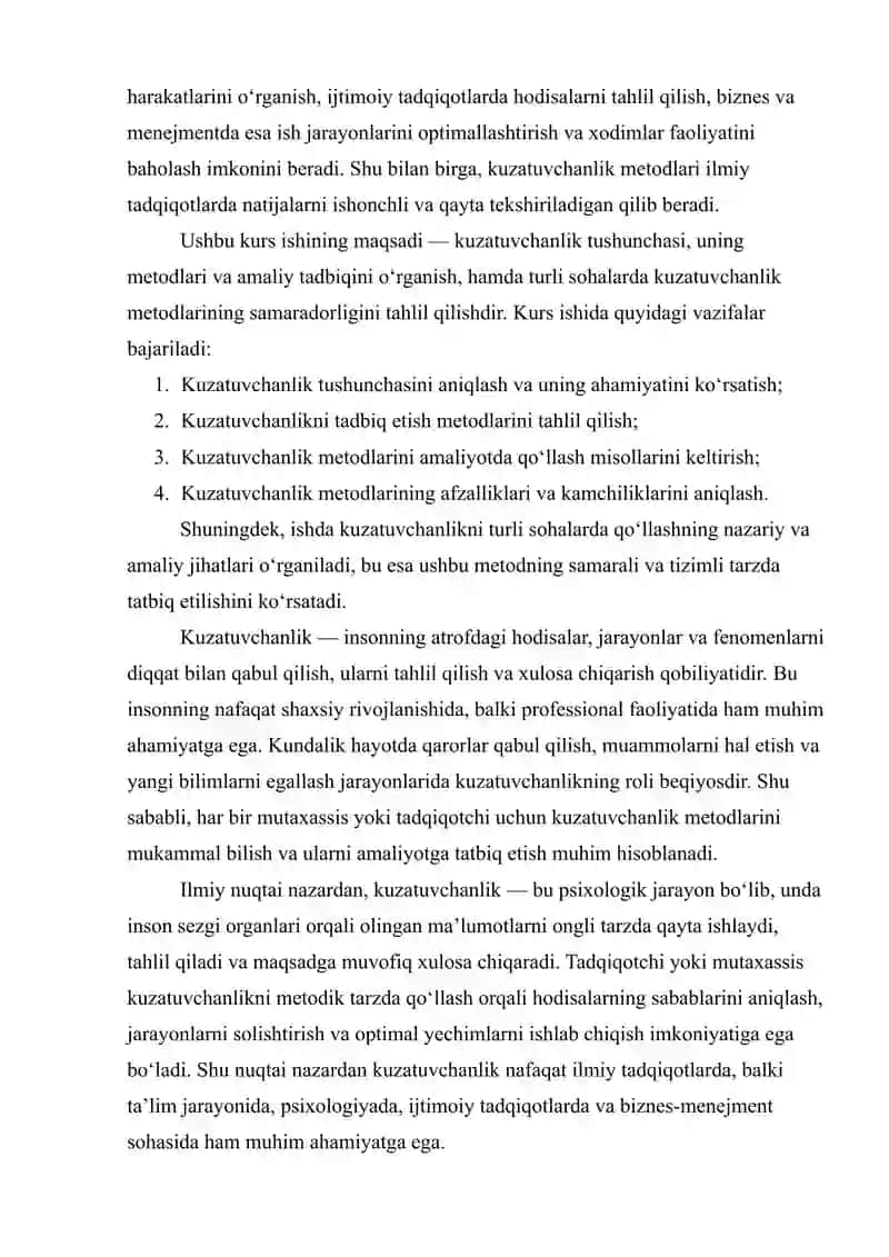 KUZATUVCHANLIKNI TADBIQ ETISH METODLARI 3
