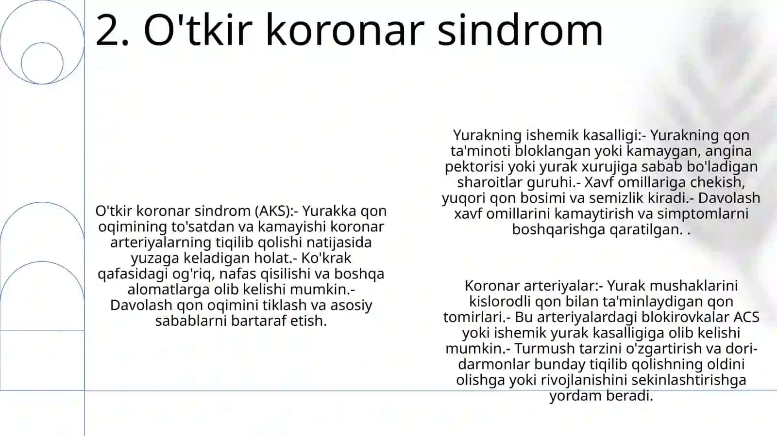 Ishemik yurak kasalligining patofiziologiyasi 3