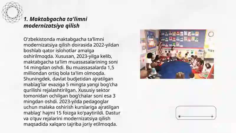 O'zbekistonda maktabgacha ta'lim tizimi rivojlanishi 3