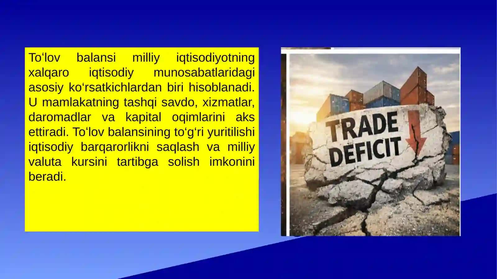 Toʻlov balansini makroiqtisodiy tartibga solish usullari va muammolari 3