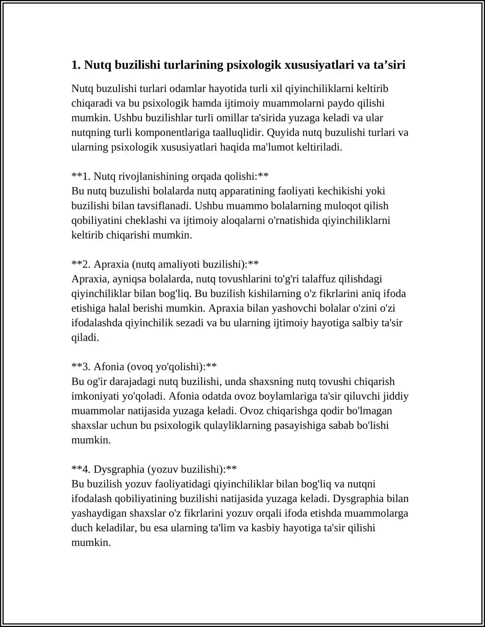 NUTQ BUZILISHI BOʻLGAN BOLALAR BILAN ISHLASHDA PSIXOLOGIK YONDASHUV 3